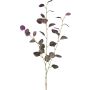 Branche artificielle d'eucalyptus PLOHIN, pailletée, violette, 95 cm