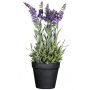 Fleur décorative Lavande KENSY en pot décoratif, violet, 35cm