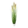 Herbe de la pampa artificielle FONZA en pot décoratif, panicules, brun-jaune, 95cm