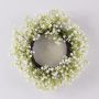 Couronne de gypsophile artificielle CECILIA, blanc crème, Ø 35 cm