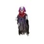 Clown effrayant d'Halloween RAMMBIAS avec fonction sonore et de mouvement, LEDs, 60x30x120cm