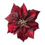 Étoile de Noël en velours SINFE, rouge bourgogne, Ø18cm