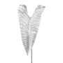 Feuille artificielle Colocasia ROSAKIN, argent métallique, 105cm