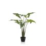 Plante artificielle Alocasia Sanderiana MUNAY en pot décoratif, vert, 120cm