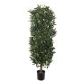Colonne de laurier artificielle UNUK, tronc naturel, 205 cm