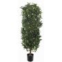 Colonne de laurier artificielle UNUK, tronc naturel, 205cm