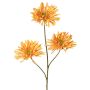 Branche artificielle de chrysanthème LASDIM, jaune ocre, 75cm, Ø11cm
