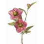 Branche artificielle de rose de Noël SUNMYN, mauve, 55 cm, Ø 8-10 cm