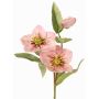 Branche artificielle de rose de Noël SUNMYN, rose, 55 cm, Ø 8-10 cm