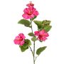 Branche décorative d'hibiscus TELSIMA avec fleurs, rose vif, 80 cm