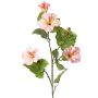 Branche décorative d'hibiscus TELSIMA avec fleurs, rose clair, 80 cm