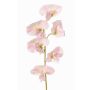 Fleur artificielle Lathyrus WAHNY, rose clair-vert-blanc, 45 cm, Ø 5,5 cm