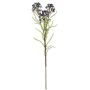 artificiel branche Fleur de cire MEDEA, lilas foncé, 80cm, Ø6cm