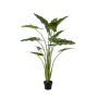 Plante artificielle Alocasia Sanderiana MUNAY en pot décoratif, vert, 140cm