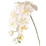 Branche décorative d'orchidée Phalaenopsis WESA, blanche, 90 cm, Ø 11-12,5 cm