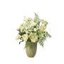 Bouquet artificiel FEME, blanc, 70cm, Ø45cm