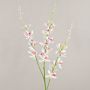 Tige d'orchidée Cymbidium artificielle MONDEGO, blanc-fuchsia, 95cm