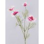 Branche de fleurs décorative Cosmos PRESTIOSA, blanc-rose, 75cm