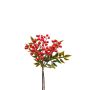 Branche de sorbier des oiseaux en plastique ELNATAN en botte, fruits, rouge, 30cm