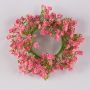 Couronne de gypsophile artificielle LITAGO, rose-fuchsia, Ø20cm
