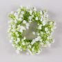 Couronne de gypsophile artificielle LITAGO, blanc, Ø20cm