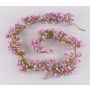 Guirlande de gypsophile artificielle LITAGO, rose-violet, 180cm