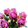 Bouquet de roses artificielles MURINET, violet, 35cm