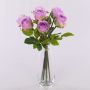 Bouquet de roses artificielles MURINET, lilas, 35cm