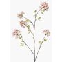 Branche artificielle de cerisier ornemental SLIRKO avec fleurs, rose clair, 115 cm