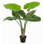 Plante artificielle Alocasia Calidora NICAS, pot décoratif, vert, 90 cm
