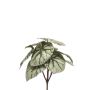Plante artificielle « bégonia à feuilles » BLAROM sur tige, crossdoor, vert-gris, 25 cm