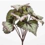 Plante artificielle : bégonia à feuilles BLAROM sur tige, Crossdoor, gris-violet, 25 cm