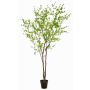 Arbre artificiel de capucine NEVKAR dans un pot décoratif, troncs artificiels, vert, 300 cm