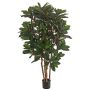 Plante artificielle Schefflera ZULEIKA, tiges naturelles, verte, 120 cm
