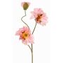 Branche de pavot artificielle PEJA, rose, 90 cm, Ø 11-13 cm