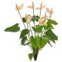 Anthurium artificiel NAKITA sur tige, rose-crème, 50 cm