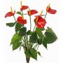 Anthurium artificiel NAKITA sur tige, rouge, 50cm