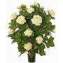 Hortensia artificiel PINDO, crème, 95cm