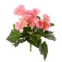 Bégonia artificiel BIRMA sur tige, rose, 20 cm, Ø 3-5 cm