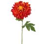 Chrysanthème artificiel DELPHINA, orange foncé, 65 cm, Ø 14 cm