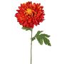 Chrysanthème artificiel DELPHINA, orange foncé, 65cm, Ø14cm
