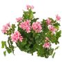 Fleur artificielle de géranium MIA sur tige, rose clair, 40 cm, Ø 5-8 cm
