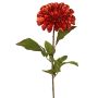 Dahlia en velours TINFAS, orange foncé, 60 cm, Ø 13 cm