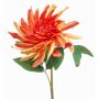 Fleur artificielle dahlia GREWAL, saumon-pêche, 75 cm, Ø 19 cm