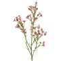 Branche décorative de fleur de cire FRINDALS, rose foncé, 65 cm, Ø 1,5-2 cm