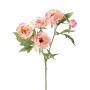 Branche artificielle de pivoine LARDUAN, collection Eco, rose-blanc, 60 cm, Ø 7 cm