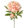 Pivoine artificielle WARDUAN, collection Eco, saumon, 65 cm, Ø 15 cm