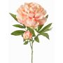 Pivoine artificielle WARDUAN, collection Eco, saumon, 65cm, Ø15cm