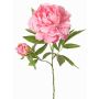 Pivoine artificielle WARDUAN, collection Eco, rose, 65cm, Ø15cm