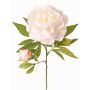 Pivoine artificielle WARDUAN, collection Eco, blanche, 65cm, Ø15cm